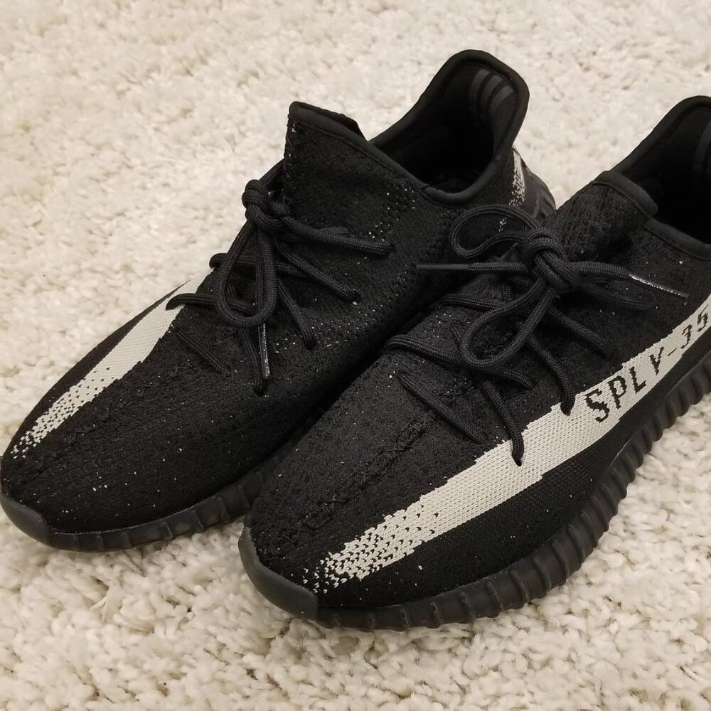 Mens Adidas Yeezy Boost 350 V2 Core Black White - BY1604